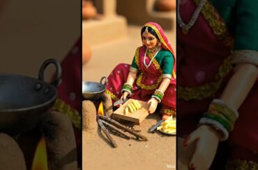 Miniature Woman Doll Cooking French Fries | Tiny Food ASMR