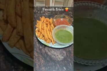 French fries 🍟 Homemade Recipe #frenchfries #recipe #food #viral #testycooking #delicious #cooking