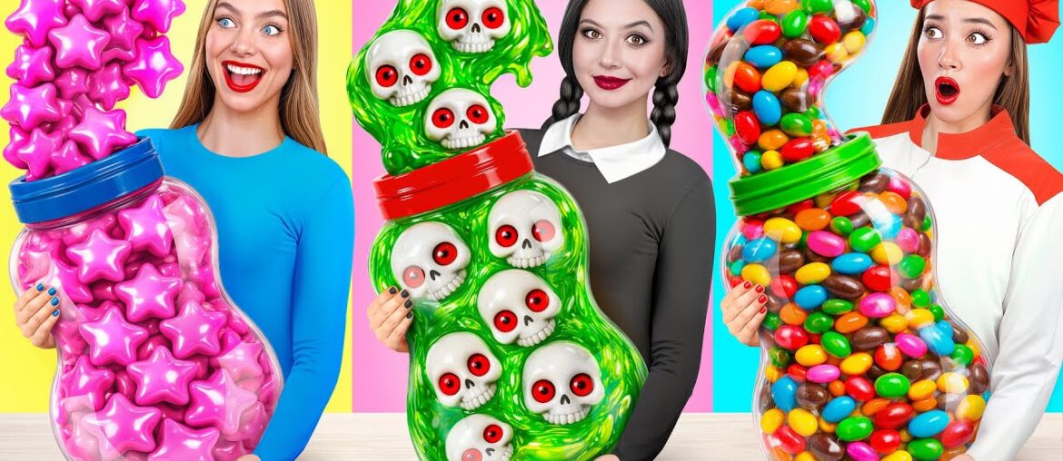 Wednesday vs Grandma Cooking Challenge | Simple Kitchen Recipes by Multi DO Challenge