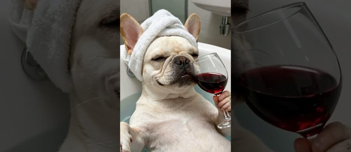 #Douyin ai creation#French fights are so cute and silly#Red wine glass#The ritual of takin