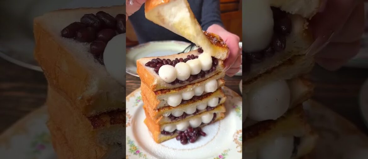 Mochi & Red Bean Butter French Toast Heaven in Tawaramachi #japan #dessert #japanesebreakfast