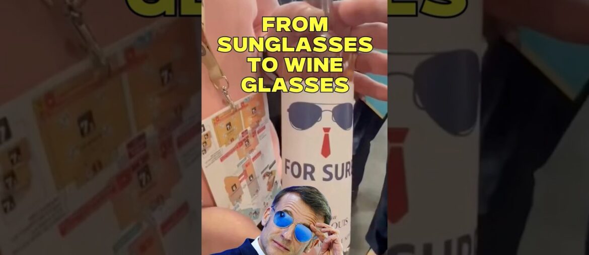 Winemaker gifts Macron 'For Sure' wine after aviator-wearing French president goes viral