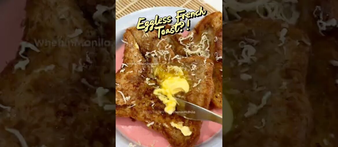 Eggless French Toast: An easy breakfast hack! #recipe #cooking #food #snack Eggless French Toast: An easy breakfast hack! #recipe #cooking #food #snack