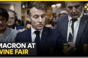 French President Macron Visits Paris Wine Fair, Receives 'For Sure' Labeled Wine | WION