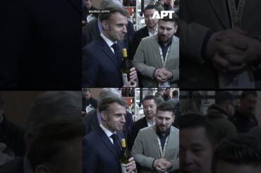 WATCH: Macron Tours International Wine Fair ‘Wine Paris’ | APT