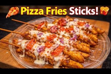 Pizza Fries Sticks Recipe | Loaded French Fries Sticks | Pizza Fries Recipe