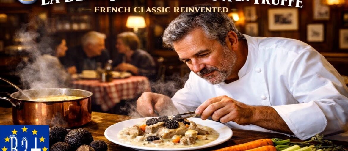 LA BLANQUETTE DE VEAU À LA TRUFFE – VEAL BLANQUETTE WITH TRUFFLE (fr-en)