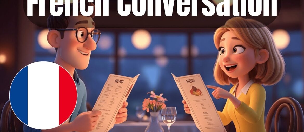 French Conversation for Beginners | Ordering Dinner at a Restaurant 🇫🇷