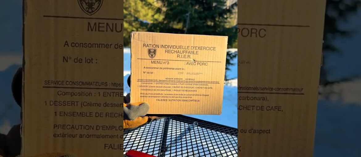 French MRE Review — Better Than Real Food?! 🇫🇷🤯