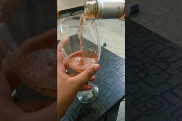 First ever tried Rose wine #wine #foodie #ytshorts