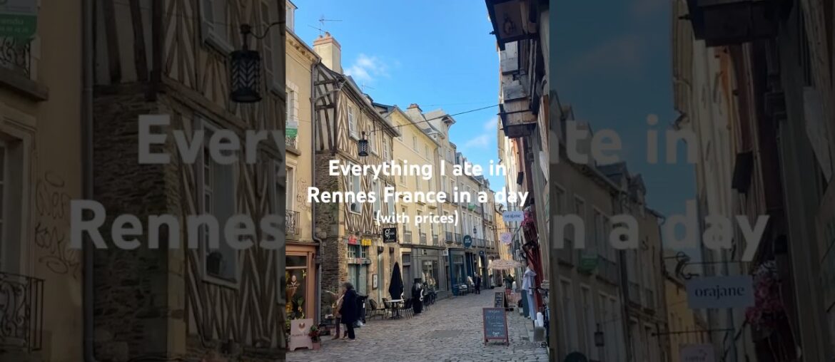 Eating for under €30 in Rennes France while trying the local specialties #frenchfood #francetravel