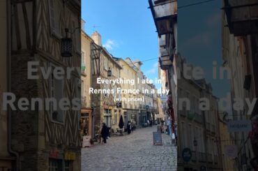 Eating for under €30 in Rennes France while trying the local specialties #frenchfood #francetravel