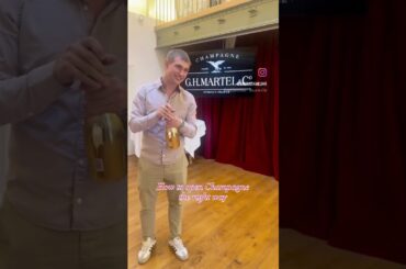How to open champagne the right way #francetravel #reims #howtoopencha #champagneregion
