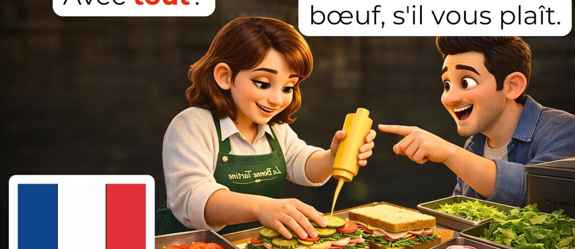 15 Daily French Deli Conversations for Beginners | Ordering Food in French (A1-A2) 15 Daily French Deli Conversations for Beginners | Ordering Food in French (A1-A2)