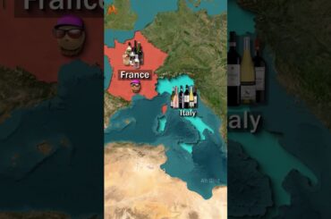 Top Wine Producing Countries in the World! #facts #shorts #map #viral