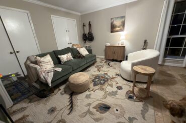 How’s my entry/ sitting room coming along?