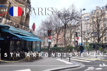 Paris 15th arrondissement Winter Walking Tour 4K 🇫🇷 Rue de Vaugirard ➜ Péclet ➜ Blomet
