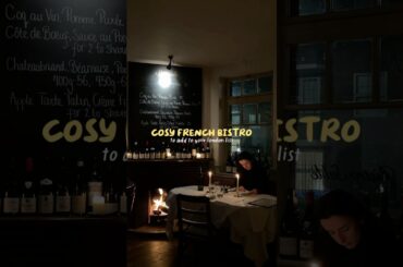 In LOVE with this new bistro in London, I need more of that French onion soup! 🇫🇷🕯️💫 #londonfood