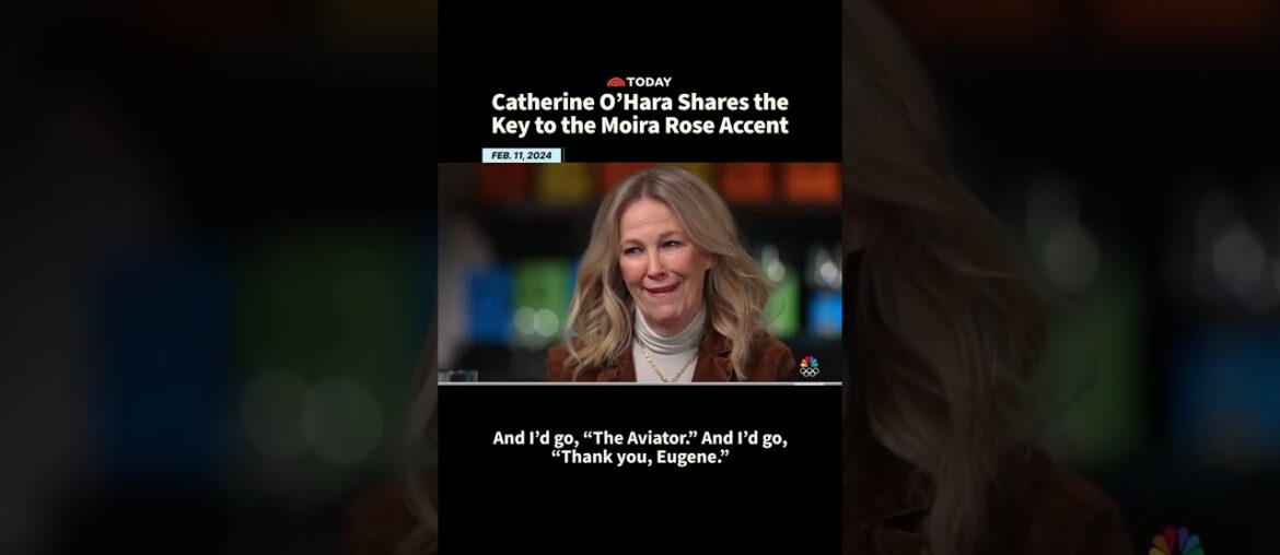 Catherine O’Hara Shares the Key to the Moira Rose Accent Catherine O’Hara Shares the Key to the Moira Rose Accent