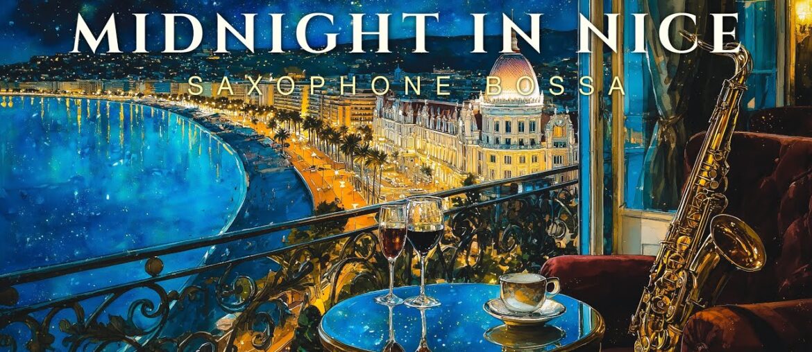 Blue Bossa Nocturne | A Glass of Wine on the French Riviera 🇫🇷