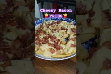 Cheesy Bacon Fries 🍟🍟🍟 #food #foodie
