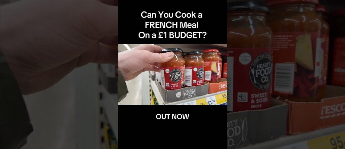 Is it possible to cook a FRENCH meal…for £1??? 🇫🇷🥖🐌 #frenchfood #france #cooking #foodbudget