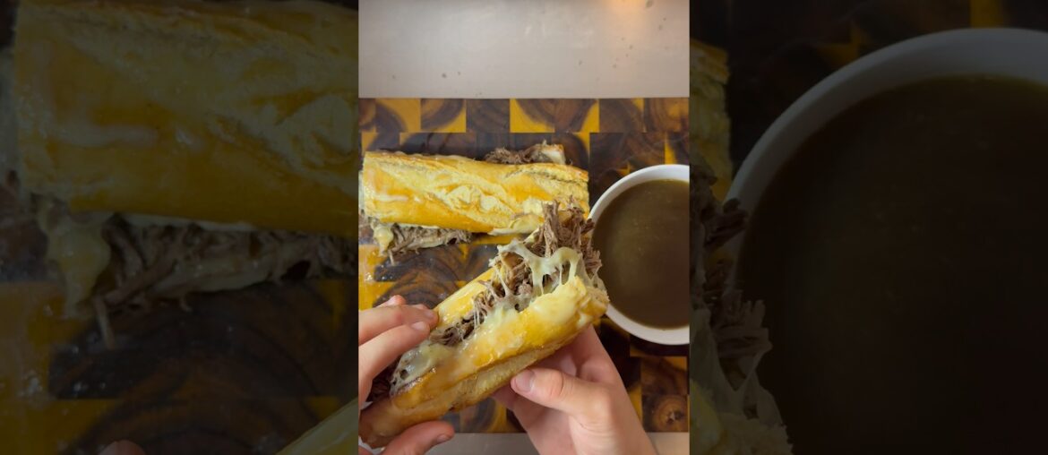 French Dip Sandwich #food #americanfood #french #sandwich #cooking #youtubeshorts #fyp #recipe #asmr
