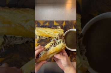 French Dip Sandwich #food #americanfood #french #sandwich #cooking #youtubeshorts #fyp #recipe #asmr