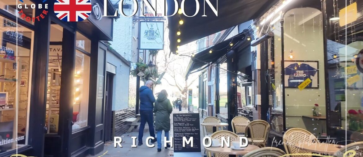 Richmond London Beautiful Neighbourhood Walking Tour 4K 🇬🇧 The Quadrant ➜City Centre ➜ Riverside