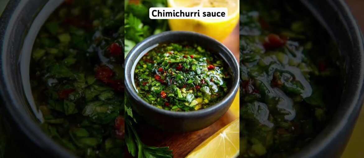 Delicious chimichurri sauce recipe in a description  ⬇️ in french and English