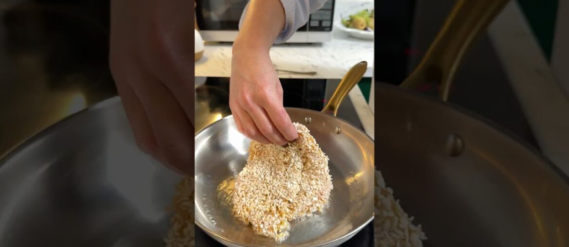 Crispy Chicken Salad with Avocado & Caramelized Pear | Easy Gourmet Chicken Recipe