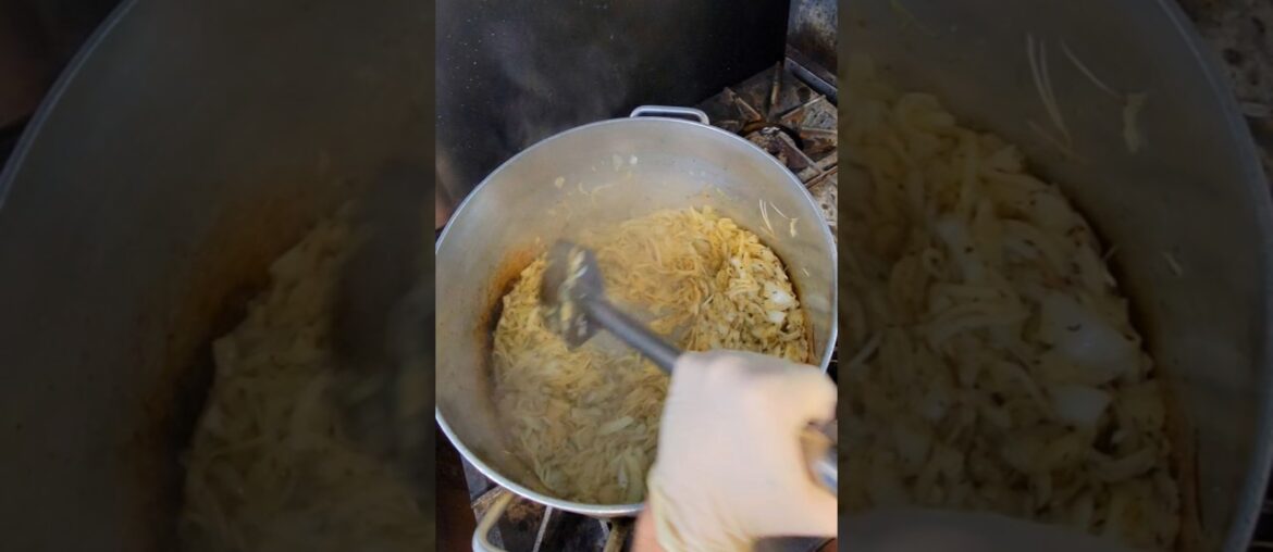 Food For Thought " caramelized onions for 5 gallons of French onion soup"
