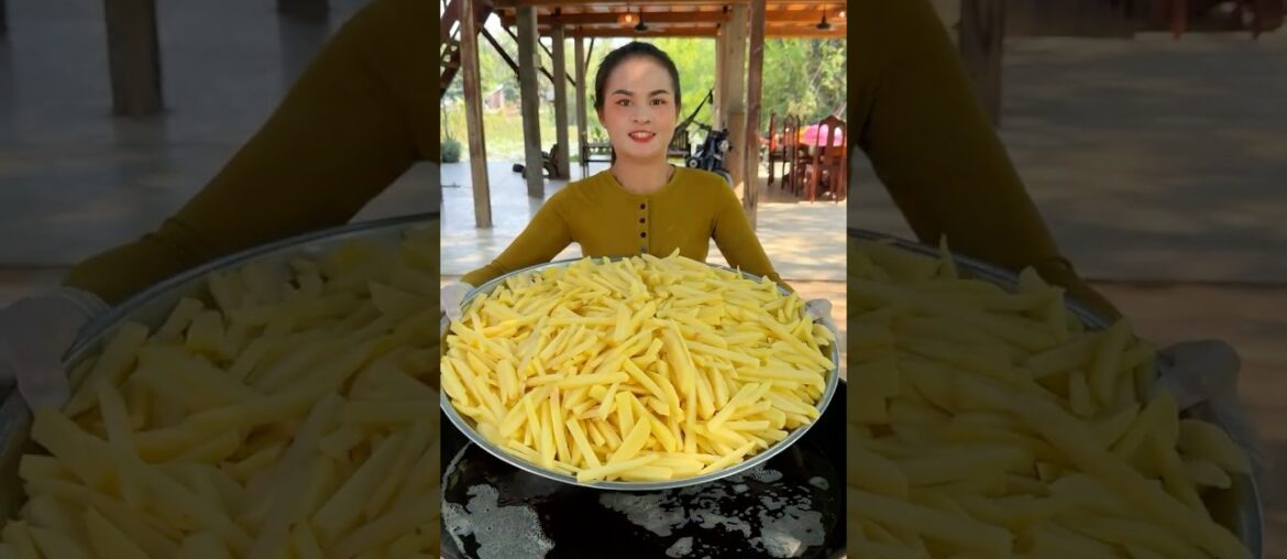 Cooking yummy crispy French fries recipe