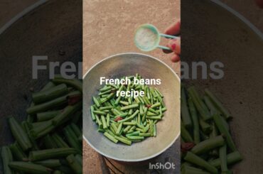 French beans bhaja. #food #villagerlifestyle #cooking #recipe .😋.