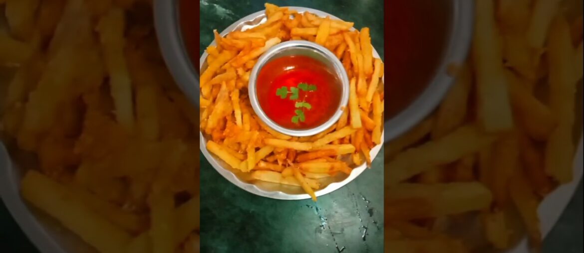 crispy potato french fries recipe #trendingshorts #food #frenchfries #cooking  #youtubeshorts