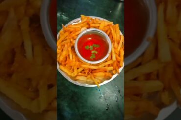 crispy potato french fries recipe #trendingshorts #food #frenchfries #cooking  #youtubeshorts
