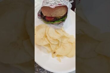 burger and chips #burger #food #foodie