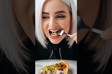 ASMR French Food Eating Sounds | Veg Croissant, Macarons, Baguette Crunch #asmr #eating #asmrshorts