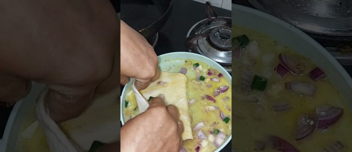 roti french tossed recipe #shorts #ashortaday #eggrecipes