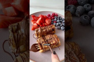 Tostadas francesas con crema de chocolate 😋