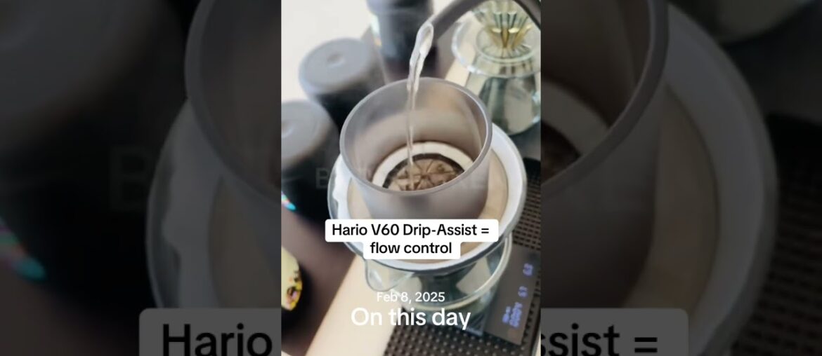 #onthisday One of my most consistent V60 brews using the Hario Drip-Assist.