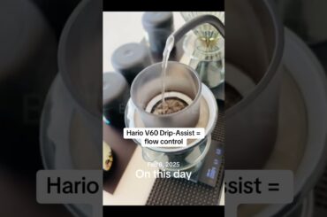 #onthisday One of my most consistent V60 brews using the Hario Drip-Assist.