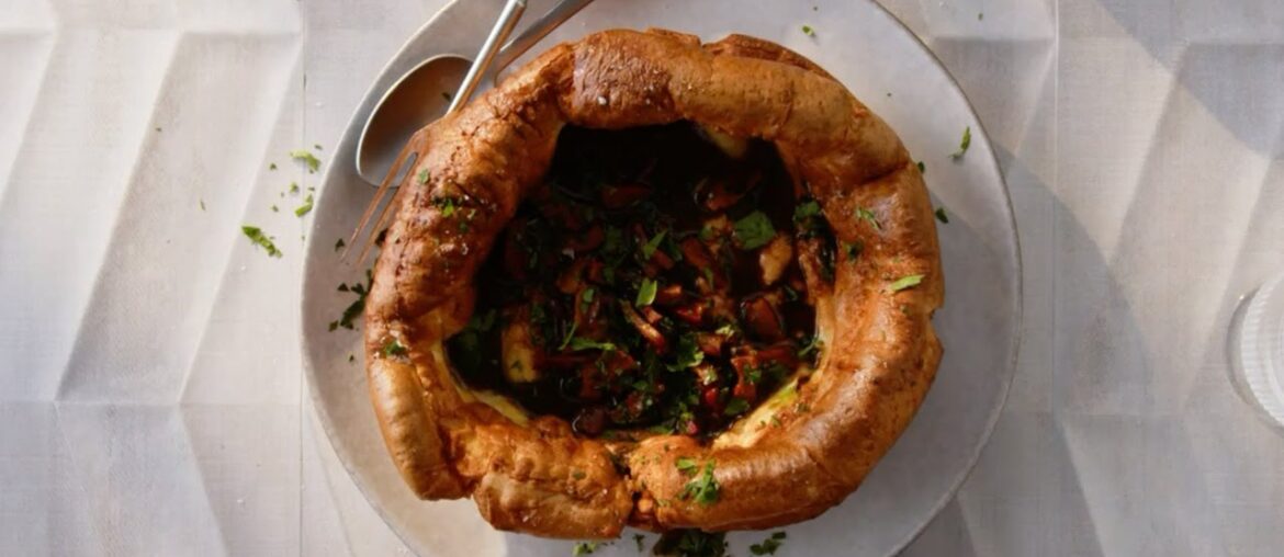 Yorkshire pudding with pancetta and Bordelaise sauce recipe | delicious. Australia