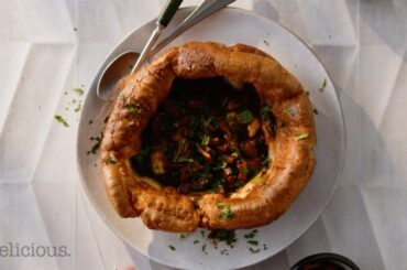 Yorkshire pudding with pancetta and Bordelaise sauce recipe | delicious. Australia