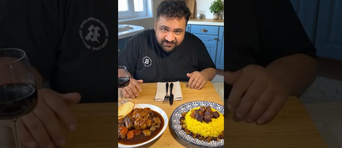 Fransız ve Azerbaycan yemeklerini karşılaştırdım… 🤯🍽️ #yemek #sokaklezzetleri #karşılaştırma #fyp