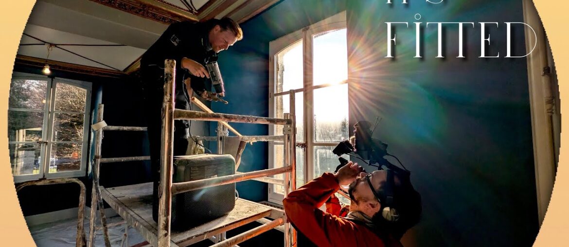 INSTALLING The HUGE Chateau Murals