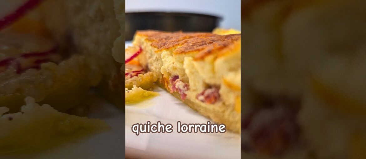 Quiche Lorraine – golden, creamy, irresistible #foodshorts