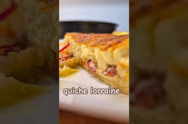 Quiche Lorraine – golden, creamy, irresistible #foodshorts