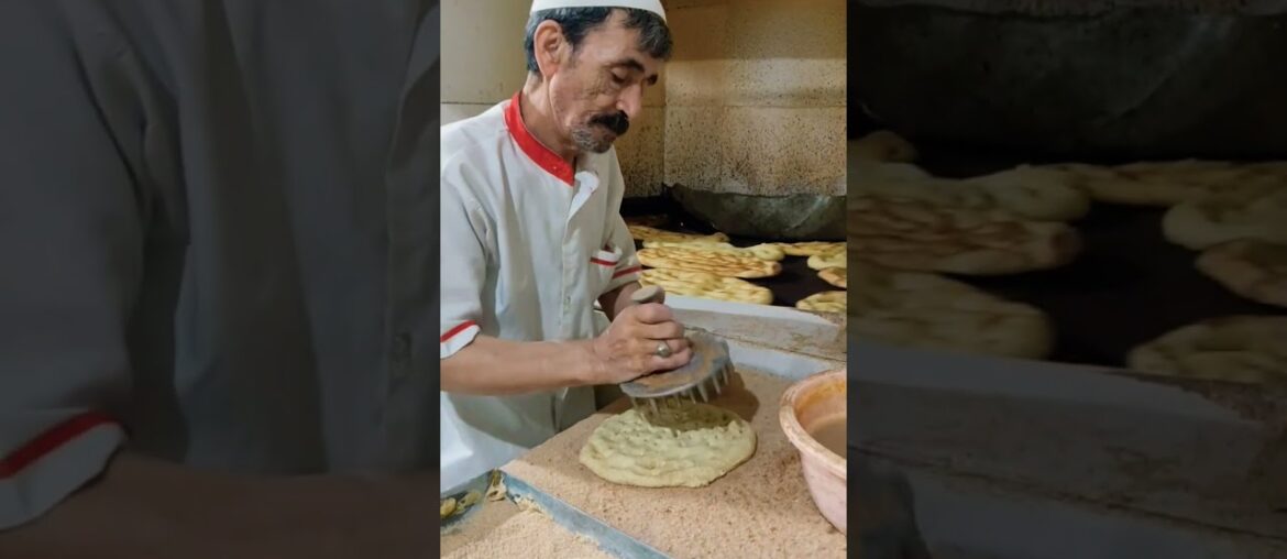 The art of baking 3,000 Barbara breads a day in Iran#shortsvideo