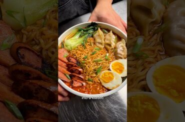 Loaded Gourmet Spicy Ramen 🌶️🔥 Full recipe linked in bio! #instantnoodles #quickrecipe
